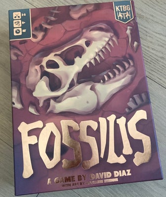 Fossilis Deluxe (KS), brætspil, Find dinosaurus knogler i dette spil for 2-5 spillere, fra 8 år. Den