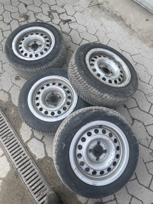 Stålfælge, 14", VW, 185 / 60 / R14, krydsmål 4 x 100, ET 38, vinterdæk, 5,5mm mønster, fælge med dæk