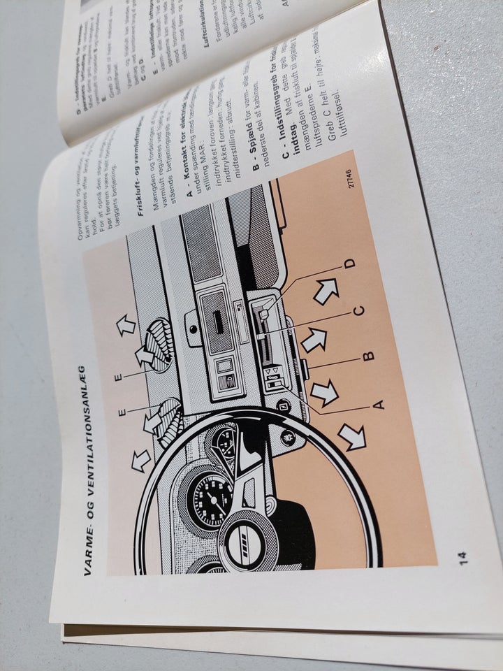 Instruktionsbog, Fiat 128 3P