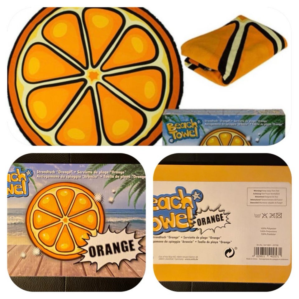 Appelsin strandhåndklæde