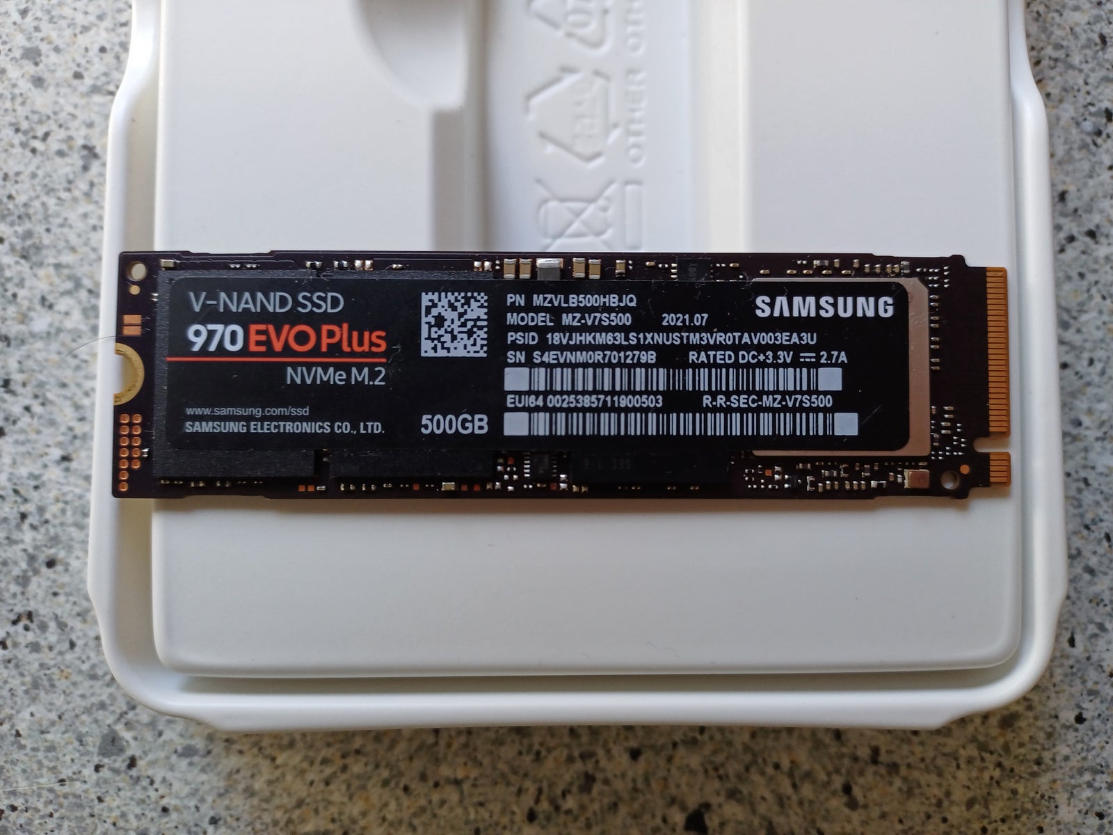 Samsung 970 Evo Plus 500 gb M.2, 500 GB, Perfekt