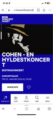 Cohen - En Hyldestkoncert , - Dba.dk - Køb Og Salg Af Nyt Og Brugt