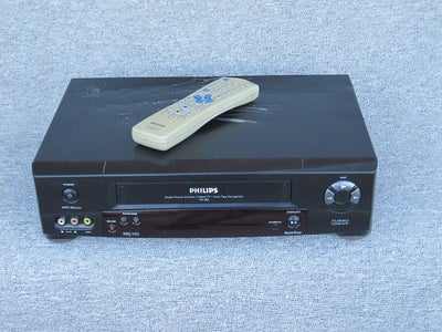 VHS videomaskine, Philips, VR-685 (m/fjern), God, 
- Incl. fjernbetjening (ikke org)
- 2 x Scartstik