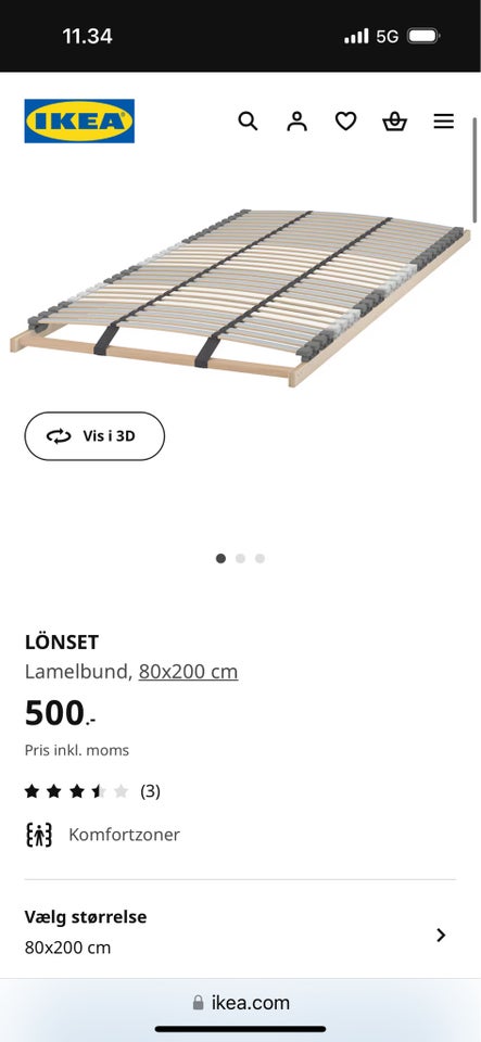 Andet, Ikea, b: 80 l: 200