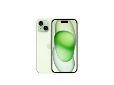 iPhone 15, 128 GB, grøn, Perfekt, 100% batteri kapacitet, og føles stadig som en helt ny iphone 15

