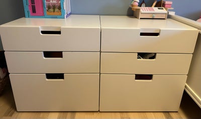 Kommode, b: 60 d: 50 h: 64, STUVA IKEA kommode skuffe skab. 
2 stk for 800kr, 1 stk for 400kr.