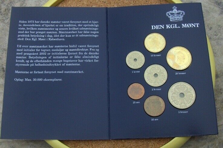 Danmark, mønter, 2002