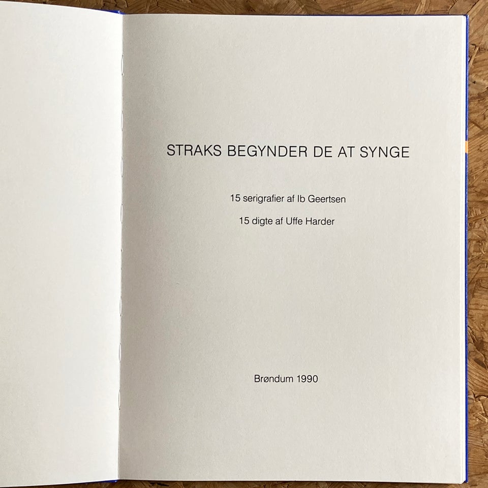 Straks begynder de at synge, Ib Geertsen, b: 29 h: 40