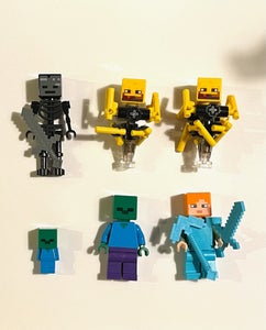 LEGO MINECRAFT WITHER SKELETON MINIFIGURE min025 USED w/SWORD