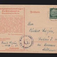 Militær, koncentrationslejr brev. 2. verdenskrig.