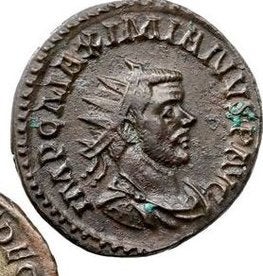 Romerriget, mønter, L-249 - Trajan Decius 249-251 utrolig tydelig mønt – pris kr. 675,-