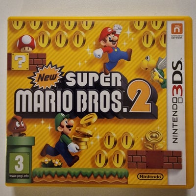 New Super Mario Bros 2, Nintendo 3DS, I meget fin stand 
Komplet