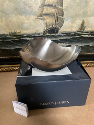 Rustfrit stål, 26cm skål, Georg Jensen, Georg Jensen BLOOM 26cm skål, helt ny, aldrig brugt. I origi