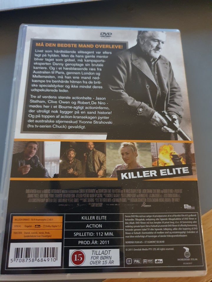 Killer Elite, DVD, action