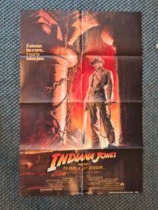 Original "Indiana Jones Temple of Doom" plakat