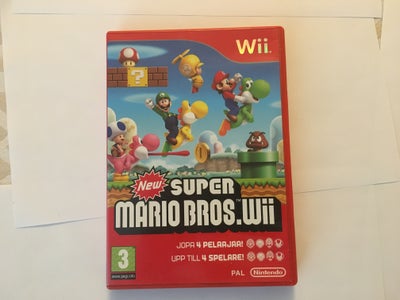 New Super Mario Bros, Nintendo Wii, 
Spillet er testet og virker uden problemer

Virker perfekt.

Ka