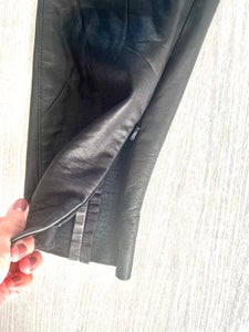 Serrated forening Markeret Find Læder Look Bukser på DBA - køb og salg af nyt og brugt