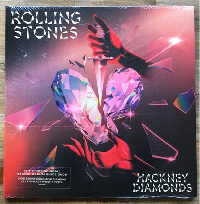 LP, The Rolling Stones, Hackney Diamonds (CLEAR VINYL), Limited udgave på “diamond clear” vinyl.
Sta