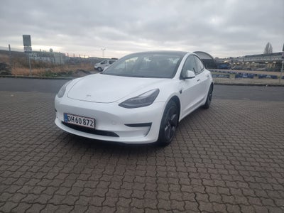 Tesla Model 3, El, aut. 2021, km 68500, hvid, træk, klimaanlæg, aircondition, ABS, airbag, alarm, 4-