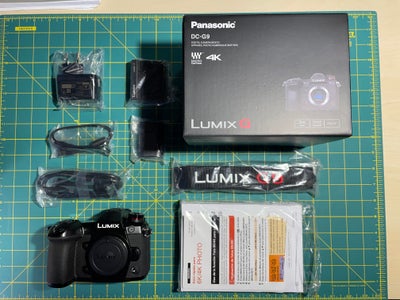Panasonic, DC-G9, 20,3 megapixels, Perfekt, Sælger dette G9 kamerahus der er praktisk talt ubrugt. 
