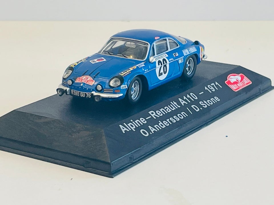 Modelbil, Ixo - Rally Monte Carlo 1971 Alpine - Renault A110 ,