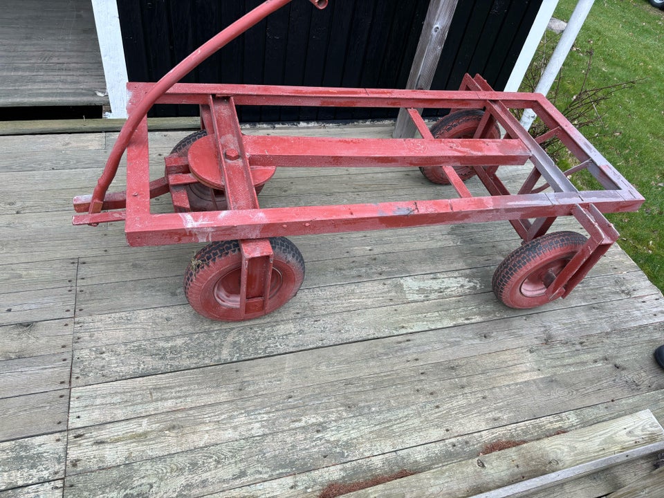 Trækvogn, Rød ca. 1x2 meter