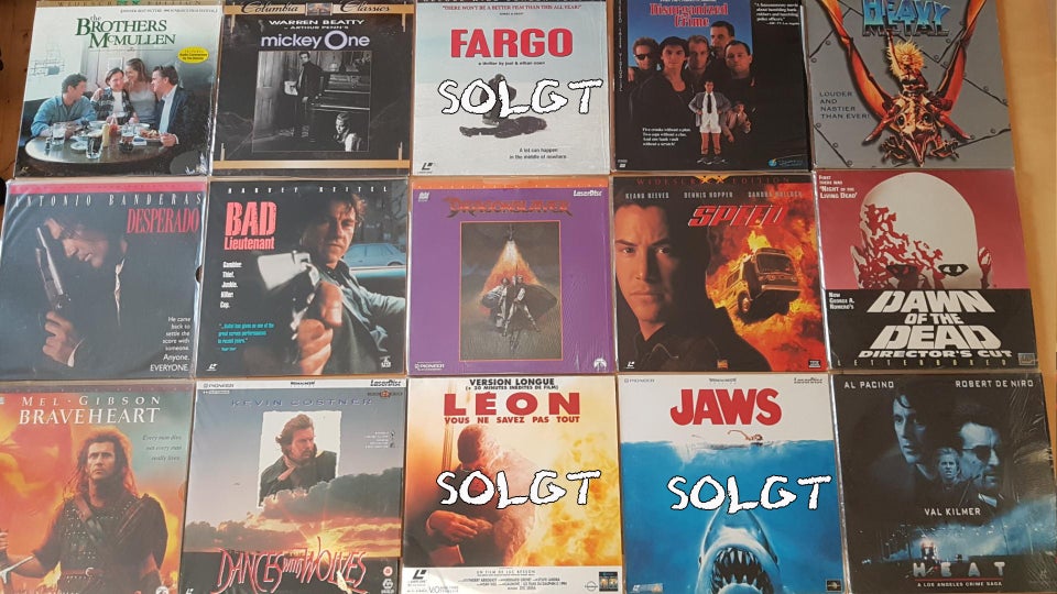 Laserdisc film, action