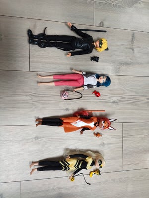 Barbie, Ladybug, Ladybug dukker:
Cat Noir - 30 kr.
Miraculus Queen Bee - 30 kr.
Miraculus Rena Rouge