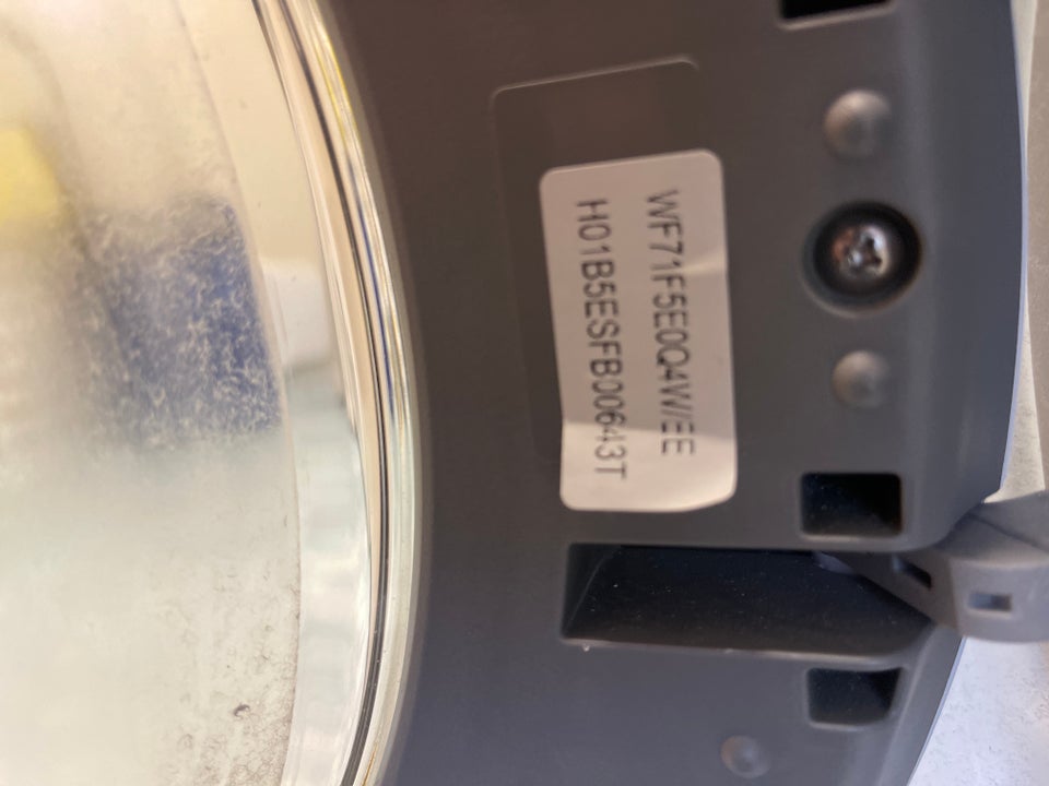 Samsung vaskemaskine, WF71F5EOQ4W/EE, frontbetjent