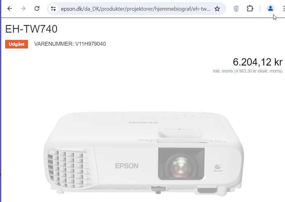 Projektor, EPSON, EH-TW740