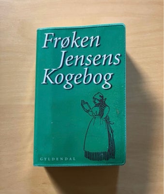 Frøken Jensens kogebog, emne: mad og vin, Frøken Jensens kogebog i miniformat. 
- et samleobjekt.

F