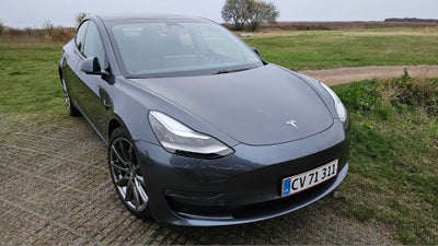 Tesla Model 3, El, 4x4, aut. 2021, km 62000, gråmetal, træk, klimaanlæg, ABS, airbag, alarm, 4-dørs,