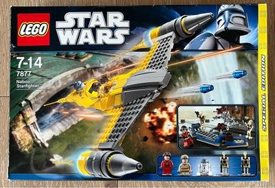Lego Star Wars, Naboo Starfighter (7877)  Special edition, 2 små starfighter figurer medfølger. 
Kas