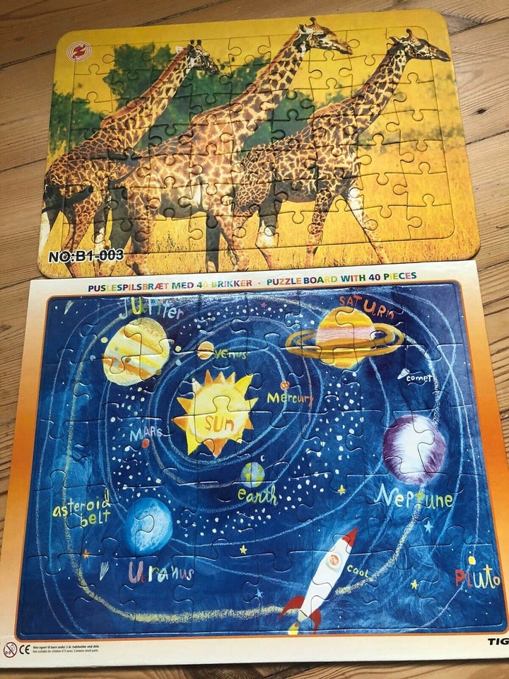 Universet/Giraf, Børnespil, puslespil