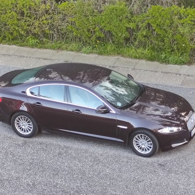 Jaguar XF, 2,2 D Premium Luxury aut., Diesel, aut. 2012, km 157000, bordeauxmetal, træk, nysynet, kl