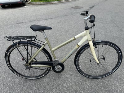 Damecykel,  Kildemoes, 54 cm stel, 7 gear, stelnr. Wbb343184b, Cykel er køreklar.
Alt fungerer fint.