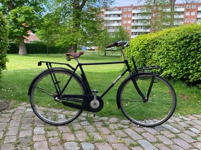 Herrecykel,  Ebsen Klassisk herrecykel, 56 cm stel, 3 gear, Super lækker el cykel men den kører hamm