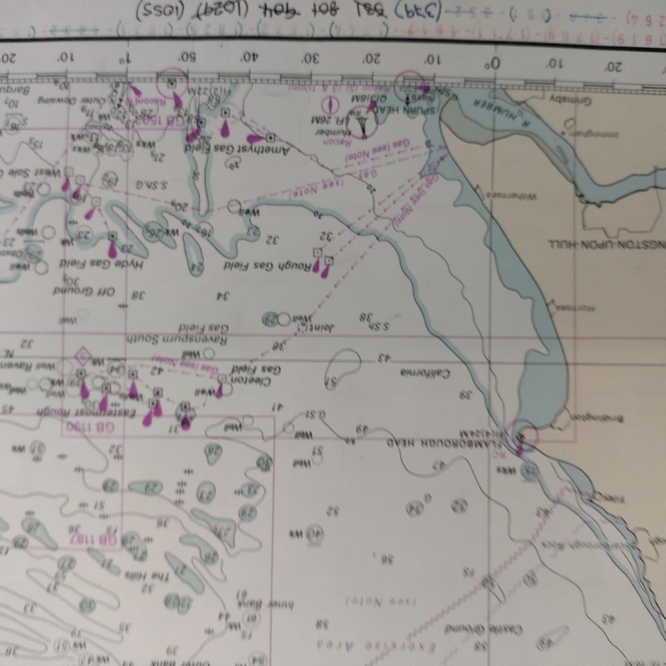 Søkort, Nordsøen midterste del