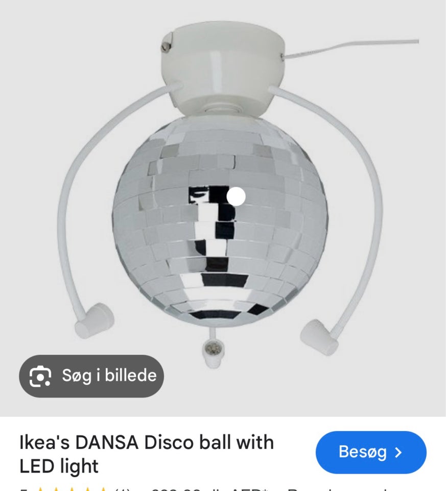 Lampe, Ikea disco kugle lampe - NY