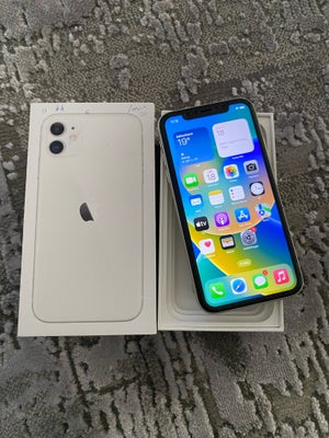 iPhone 11, 64 GB, hvid, Perfekt, iphone 11 64 sælges. Telefonen er i perfekt stand Der er mindre bru