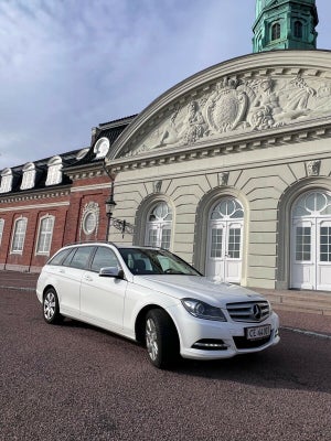 Mercedes C220, 2,2 CDi stc. BE, Diesel, 2013, km 299000, hvid, træk, klimaanlæg, aircondition, airba