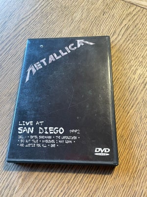 Metallica: Live At San Diego 1992 (DVD), rock, Musik-DVD med en fantastisk koncertoptagelse med giga