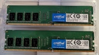 2 x 4 GB DDR4 2400 Crucial 1.2V CL17, 8, DDR4 SDRAM