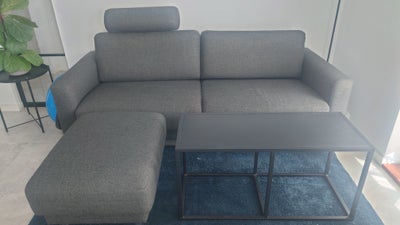Sofa, stof, 3 pers. , Cleveland fra Ilva, Pæn og velholdt Cleveland sofa inkl fodskammel/puf og nakk