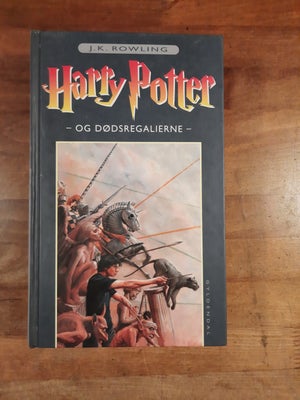 Harry Potter og Dødsregalierne, J.K. Rowling, genre: fantasy, Udgivet af Gyldendal i 2. udgave, 4. o