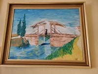 Oliemaleri, Van Gogh Reproduktion , motiv: Landskab