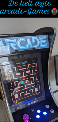 Spar moms'en Spar 2.000kr., spilleautomat, Perfekt, Lækker Arcade med nyeste led-teknologi
& det alt