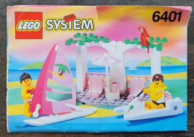 Lego andet, 6401, Lego 6401 Seaside Cabana fra 1992.

Lego Paradisa. 

Komplet med pæn farveoverenss