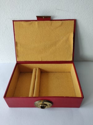 Smykkeskrin, vintage, 15,5x10,5x4,2 cm