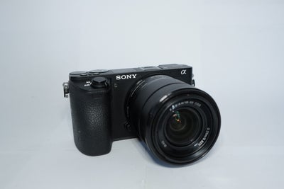Sony, sony a6500, 24,2 megapixels, sony alpha 6500 er et super fedt sony kamera med en 18-55mm linse